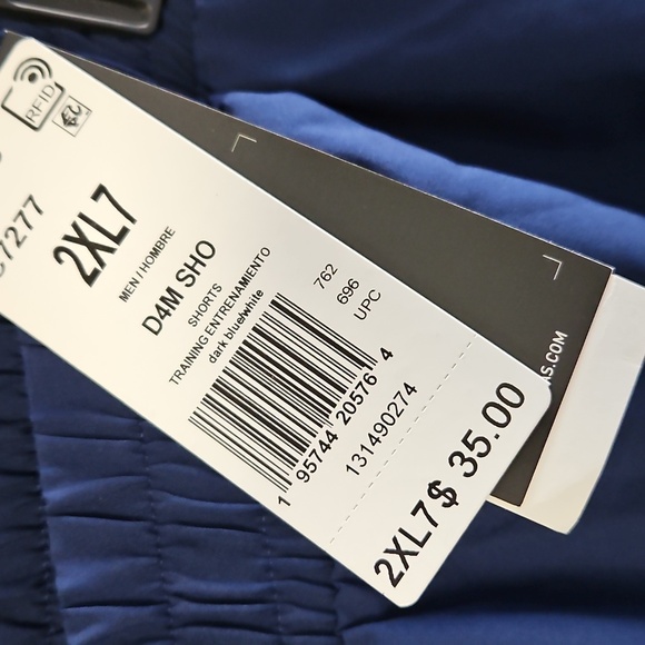 adidas Men's Athletic Shorts - Navy Blue - Picture 2 of 3